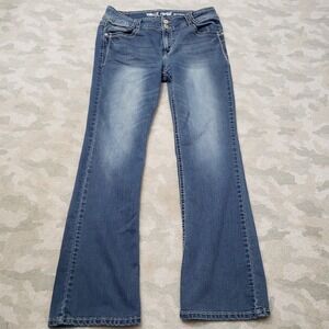Wallflower Jeans Womens 13 Blue Bootcut Stretch Denim Medium Wash